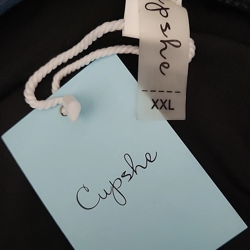 NWT Cupshe Blue and White Bikini Set